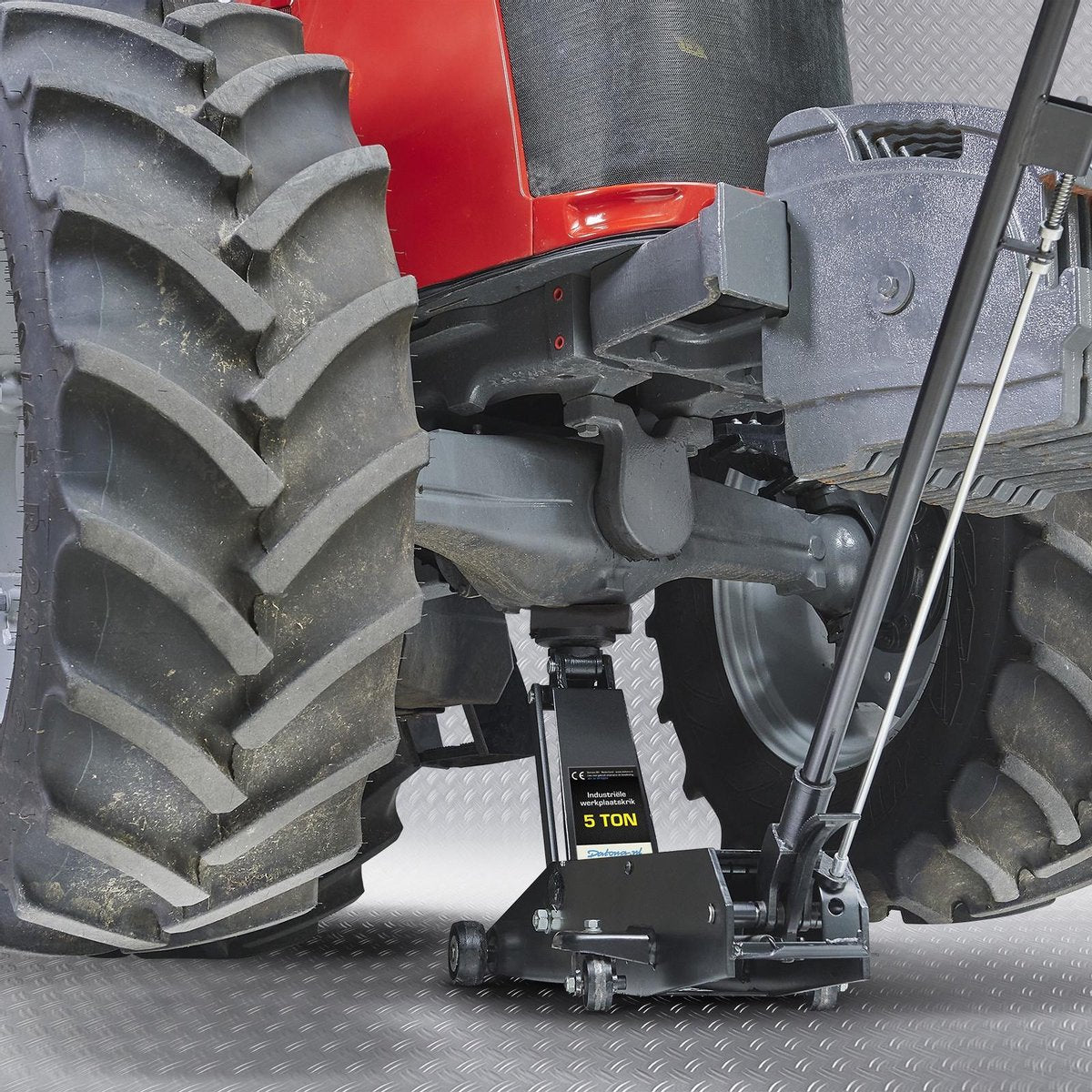 Datona® Industriële werkplaatskrik - 5 ton - Zwart
