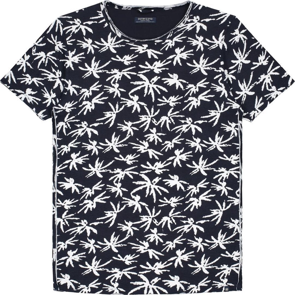 Dstrezzed T-shirt Print Palbomen Navy (202376 - 669)