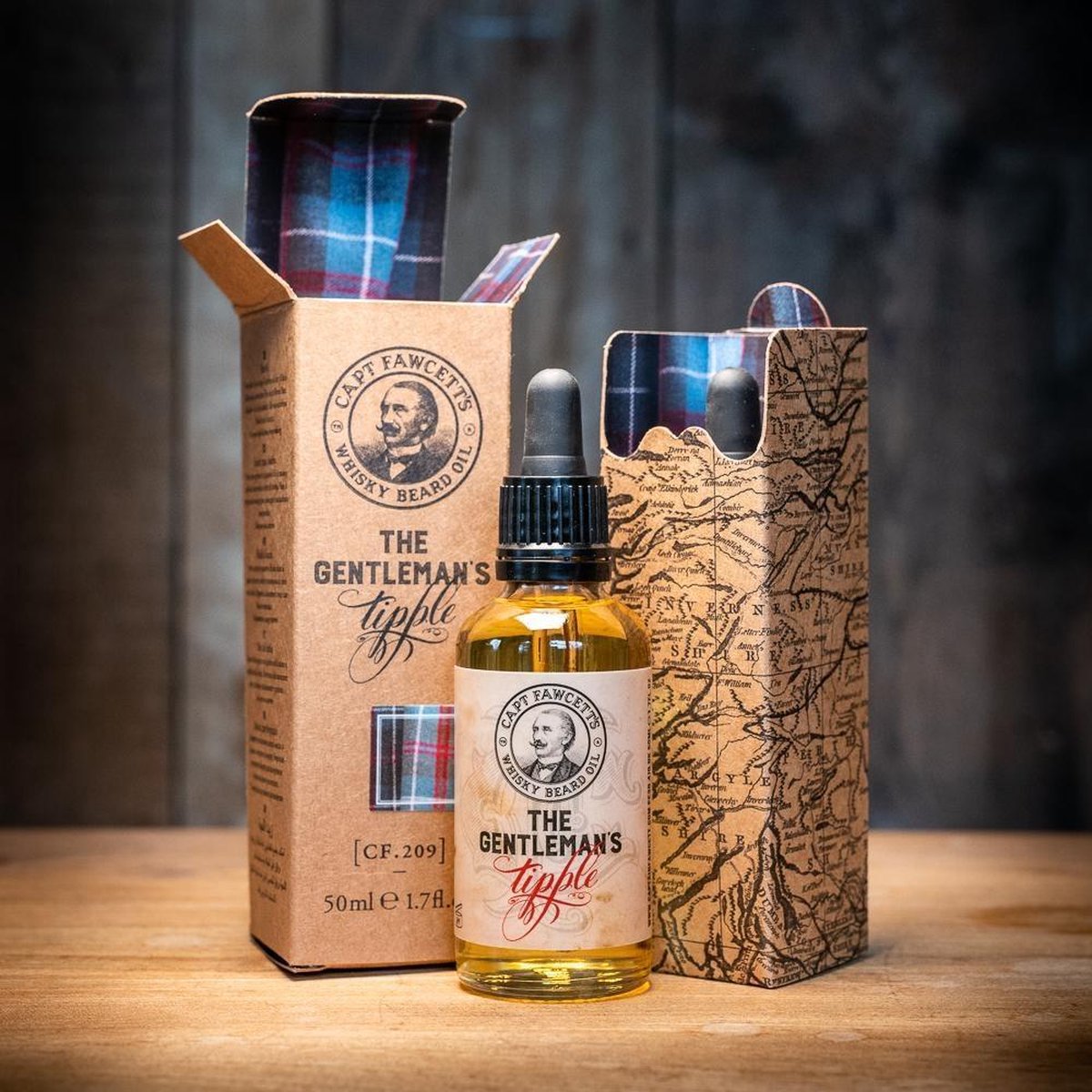 Captain Fawcett Whisky Baardolie 50 ml