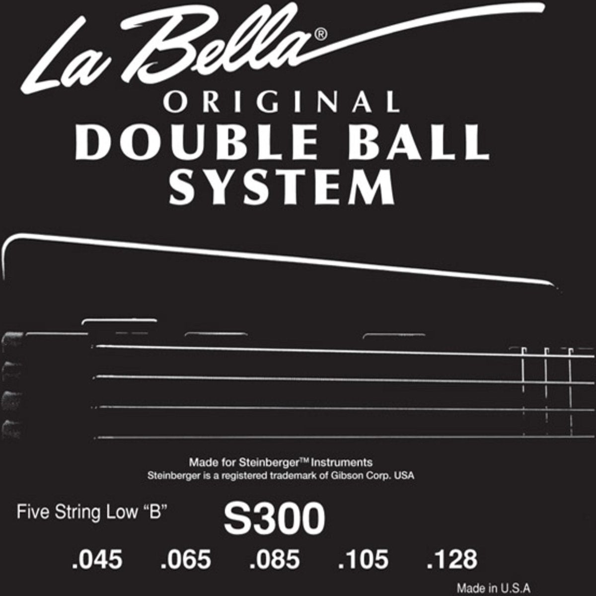 bas snaren 45-128 Double Ball Steenberger Headless 5saitig