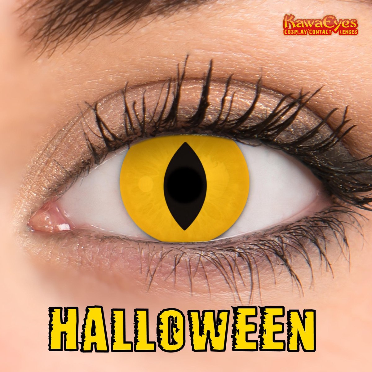 Halloween Actie Kawaeyes Kleurlenzen Demon Shine - Incl. Lenzenvloeistof en Lenzendoosje