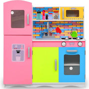 vidaXL Kinderspeelkeuken 80x30x85 cm MDF meerkleurig