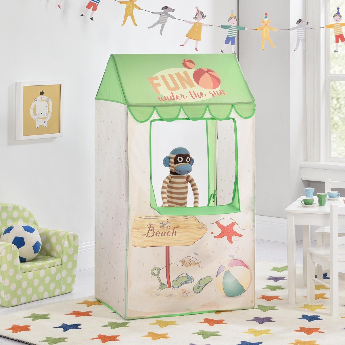 [casa.pro]® Strandhuisje speeltent - ballenbak voor kinderen