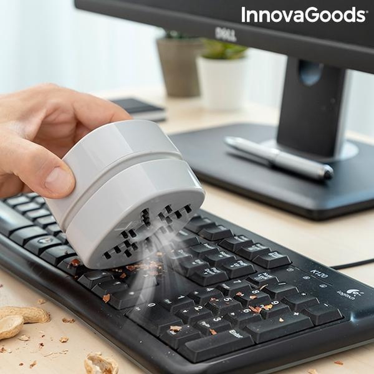 INNAVAGOODS DRAAGBARE BUREAUSTOFZUIGER MICUUM - Bureau stofzuiger - Btofzuiger bureau - Stofzuiger tafel - Stofzuiger zonder zak