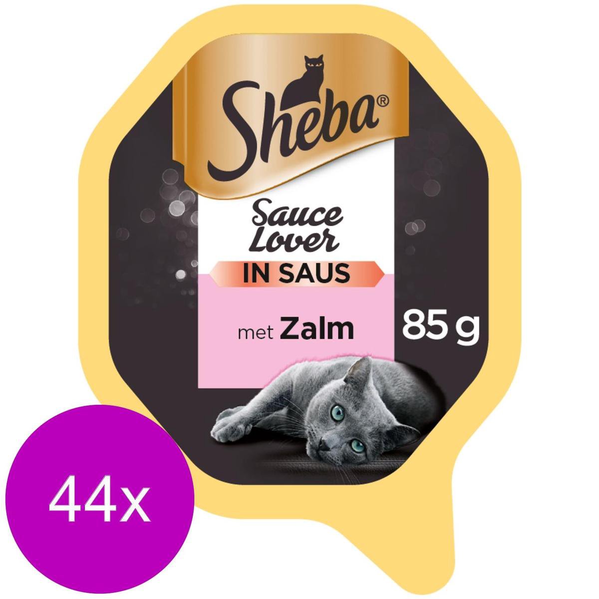 Sheba Alu Lovers Zalm - Kattenvoer - 44 x 85 g