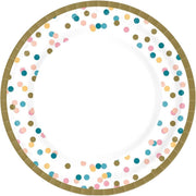 Duni Borden Dream Dots Karton 22 Cm Wit/goud 10 Stuks