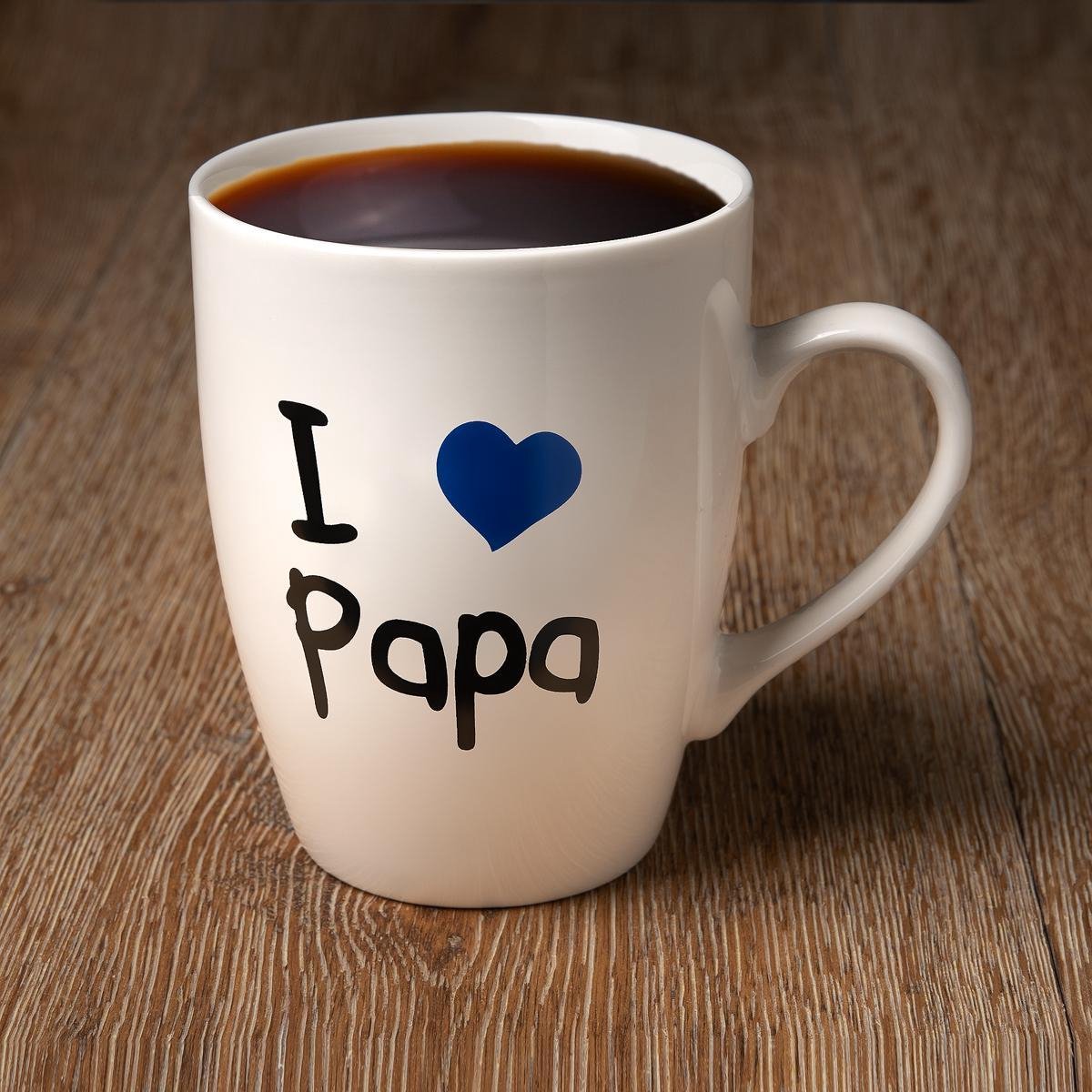Vaderdag - Mok / beker met tekst 'I love Papa' - 36cl - D8