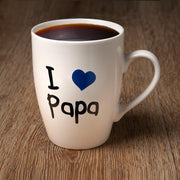 Vaderdag - Mok / beker met tekst 'I love Papa' - 36cl - D8