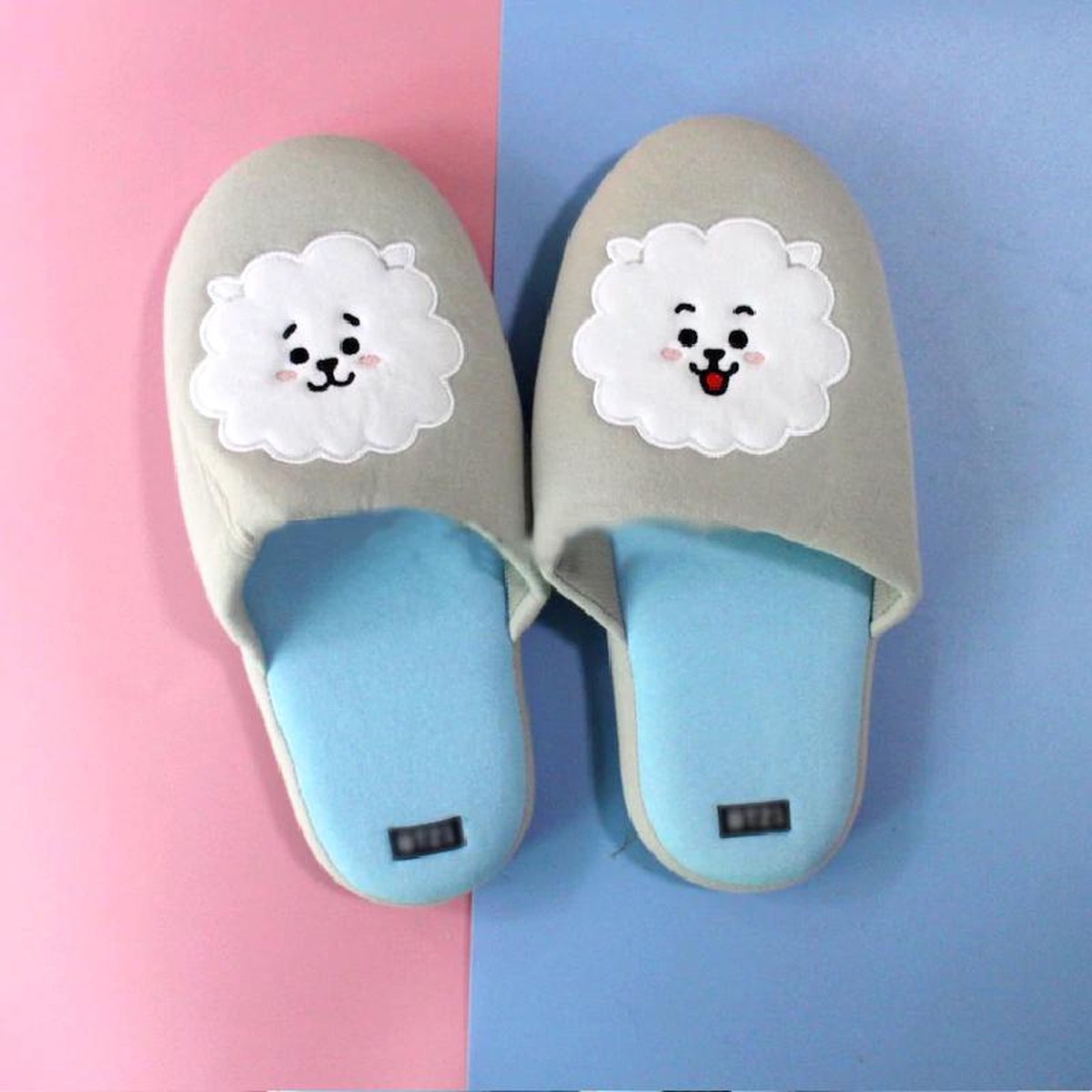 Kpop Bangtan BTS BT21 RJ Jin Pluche Slippers Kawaii Tata Koya Chimmy Cooky Meng Shooky Rj Jin Van Knuffel Fans Present Gift voor Meisje | One Size (Maat 36-40)