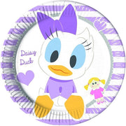 Procos Feestborden Daisy Junior 20 Cm Papier Paars 8 Stuks