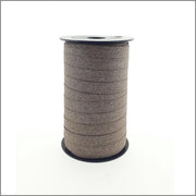 Glitter lint - Krullint - chocolade - bruin (10 mm x 100 meter)