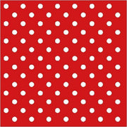 40x Rode servetten met witte stippen 33 x 33 cm - Papieren wegwerp servetjes - Rood/wit/stippen/spaans- feest artikelen - feest decoraties