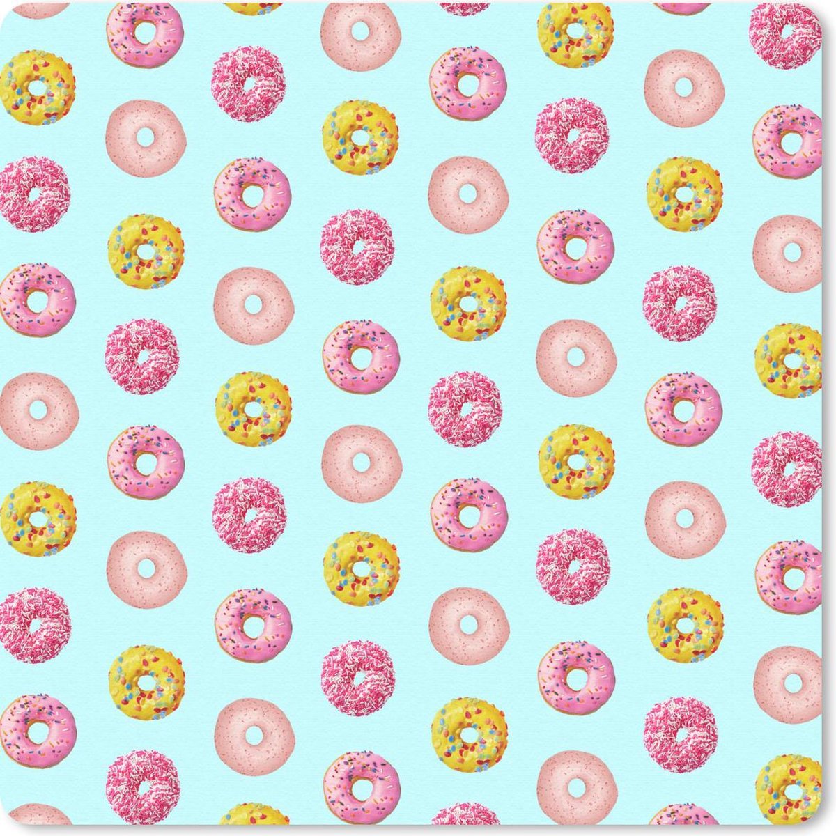 Muismat - Mousepad - Kleuren - Patroon - Donut - 40x60 cm