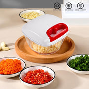 TBG Knoflooksnijder Twist Shredder Slicer Gember Groentesnijder Chopper Rasp Huishoudelijk keukengerei Red