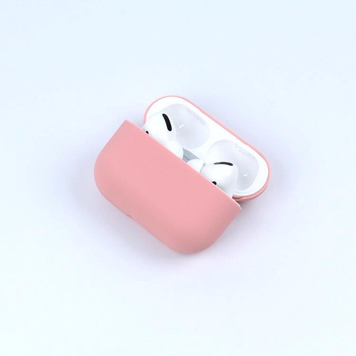 Apple AirPods Pro Hoesje - Roze - Siliconen - Case - Cover - Soft case - Licht roze