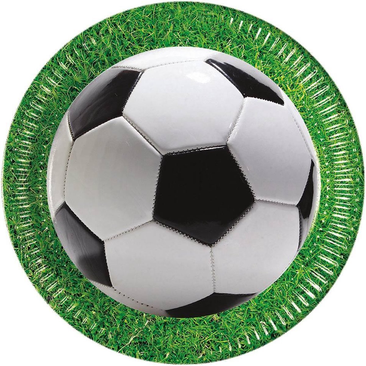 Procos Feestborden Voetbal 23 Cm 8 Stuks Groen