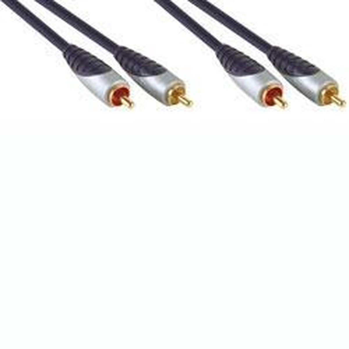 Bandridge SAL4201 audio kabel 1 m 2 x RCA Zwart