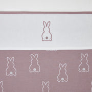 Meyco X Mrs.Keizer wieglaken Rabbit - Lilac - 75x100 cm