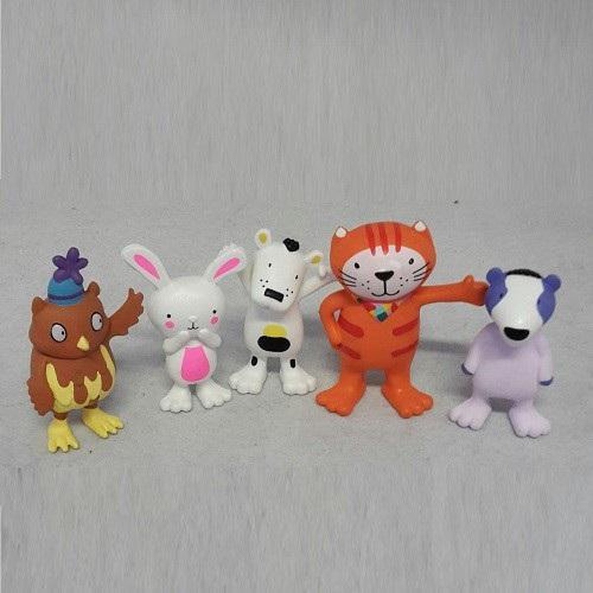 Speelset Poppy Cat met 5 figuurtjes (ca. 5