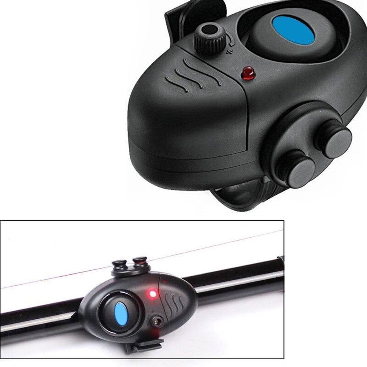 Beetmelder - Beetverklikker - Alarm - Vissen - Vishengel - Zwart - 1 Stuk voor vishengel - 2