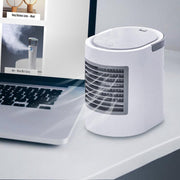 MikaMax Bureau Ventilator – Ventilator - Mini Ventilator - USB Ventilator - Water gekoeld  - Met sfeerverlichting