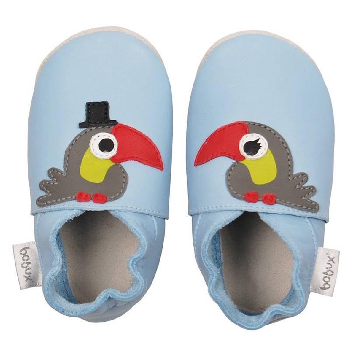 Bobux babyslofjes Light blue toucan Maat: 4XL (19