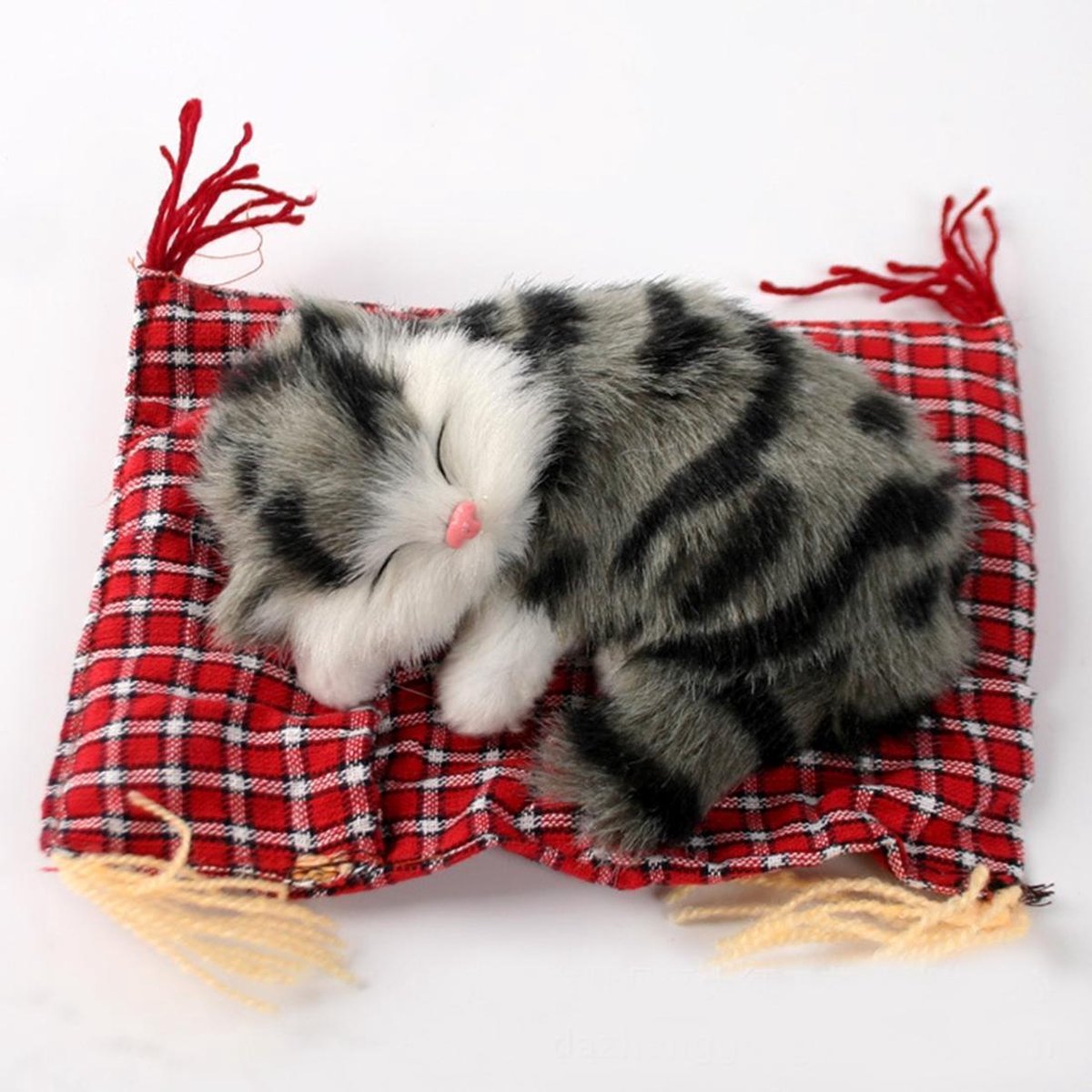 Mooie Simulatie Dier Pop Pluche Slapen Katten Speelgoed Kat Mat Pop Decoraties Knuffels Auto Decoratie Ambachten