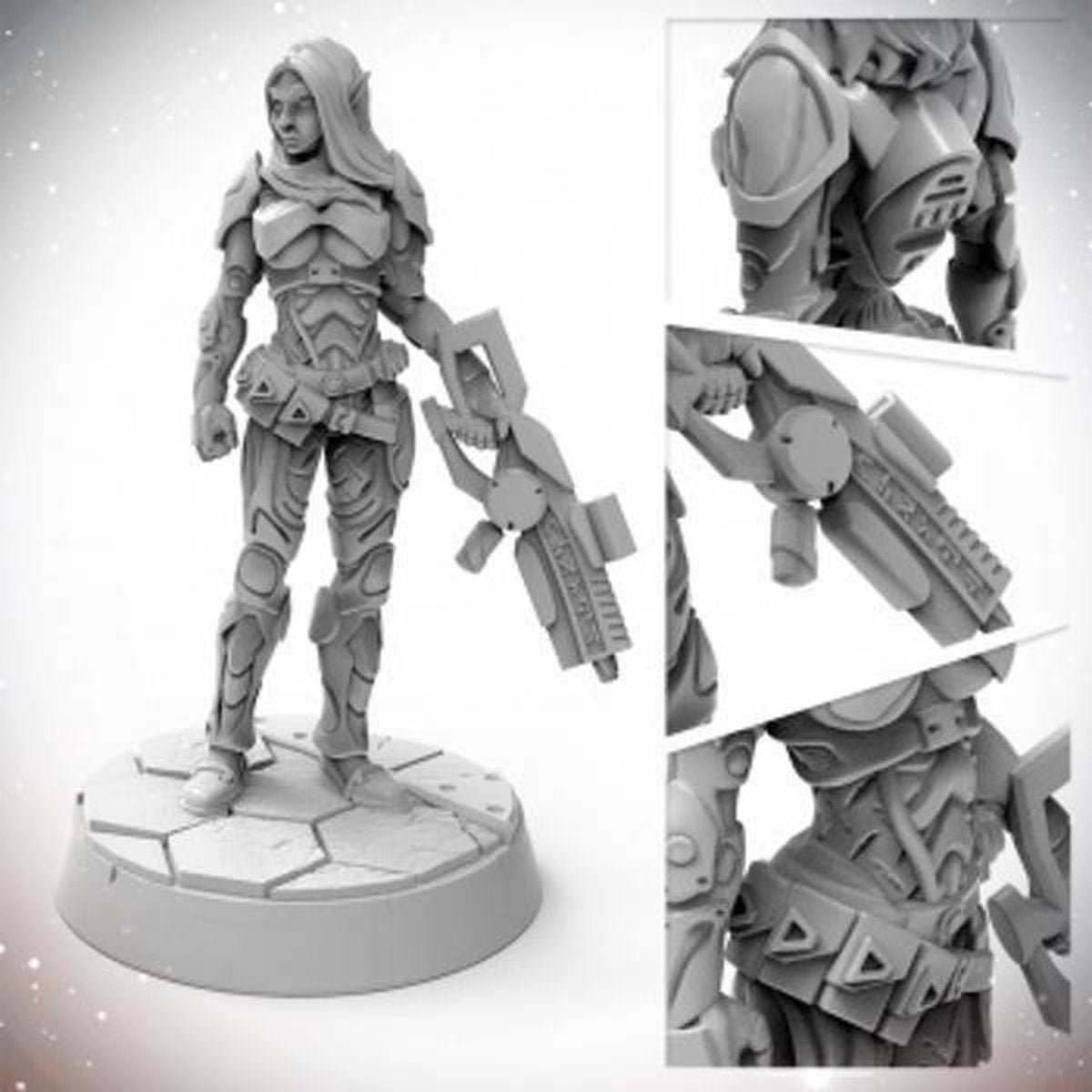 Starfinder Miniatures - Elf Operative
