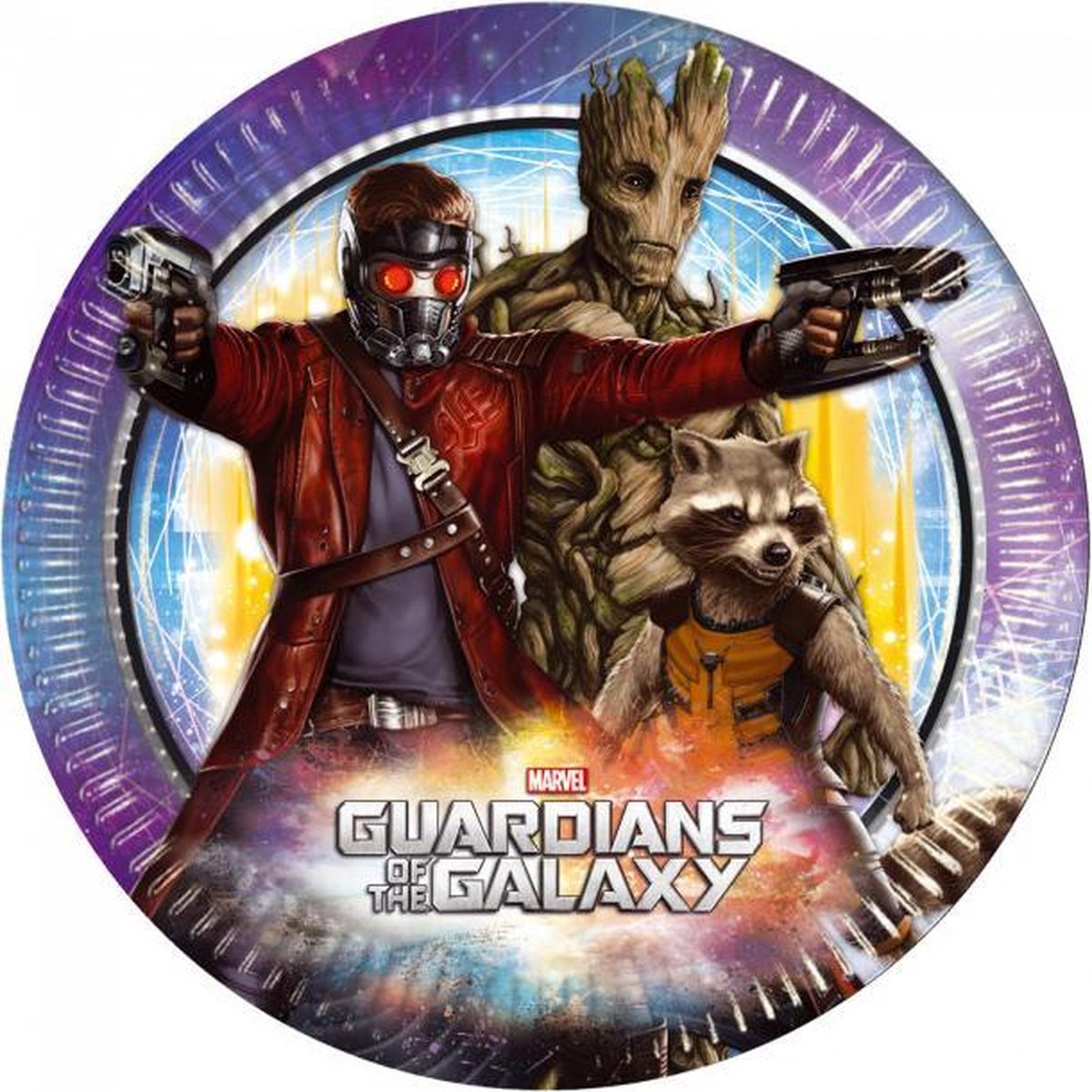 Procos Feestborden Guardians Of The Galaxy 23 Cm Karton 8 Stuks