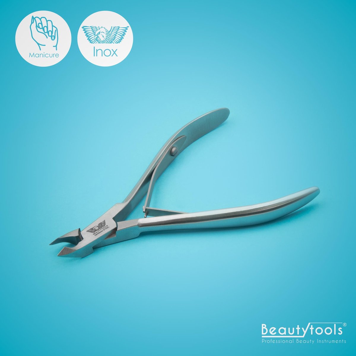 Beautytools Nagelriem Knipper/INOX Vellentang Voor Het Verwijderen Van Nagelriemen (Cuticle Cutter) - 3 mm Bek (Square Box) (NN-2359)
