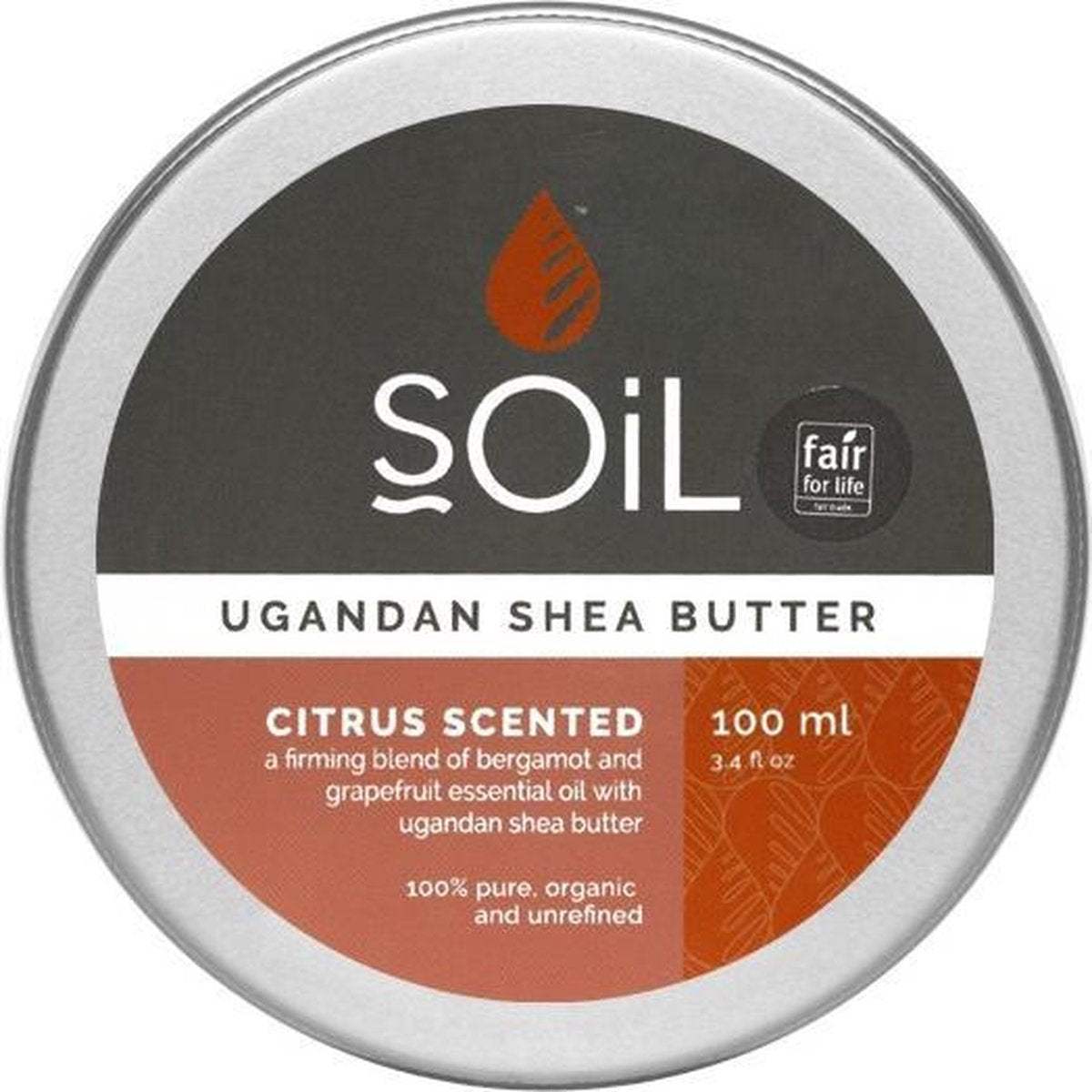 Soil - Shea Butter Citrus | Karité Boter | Voor De Droge En Zeer Droge Huid | Vrouwen | Hydraterend  Voedend Verzachtend | Helpt De Huid Te Genezen | Super Leuk Cadeau