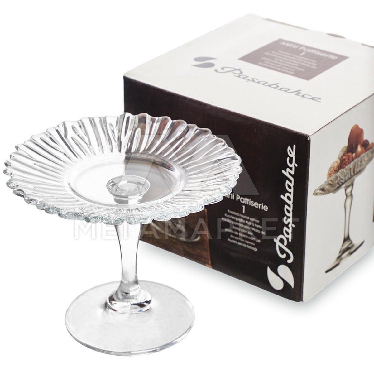 Pasabahce Cake/Taart Stand - glas - 12