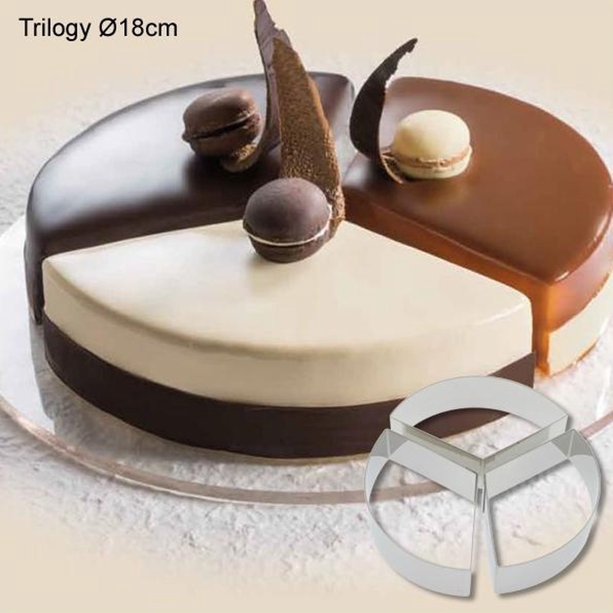 Cake-Idea Bakringenset "Trilogy 18cm"