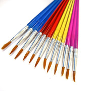 Gadgetpoint | Verfkwasten | Penselen | Kwastjes | Schilderen | Verven | Knutselen | Set van 12 | Pointed | Multicolor