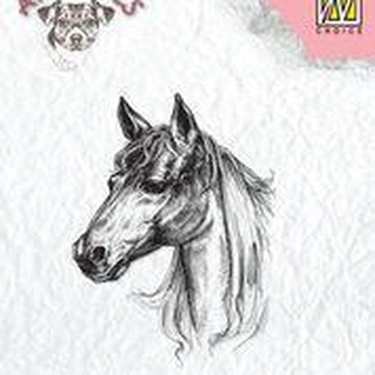 ANI018 Clearstamp Animals Nellie Snellen - 1 stempel Paard - 4 x 5 cm