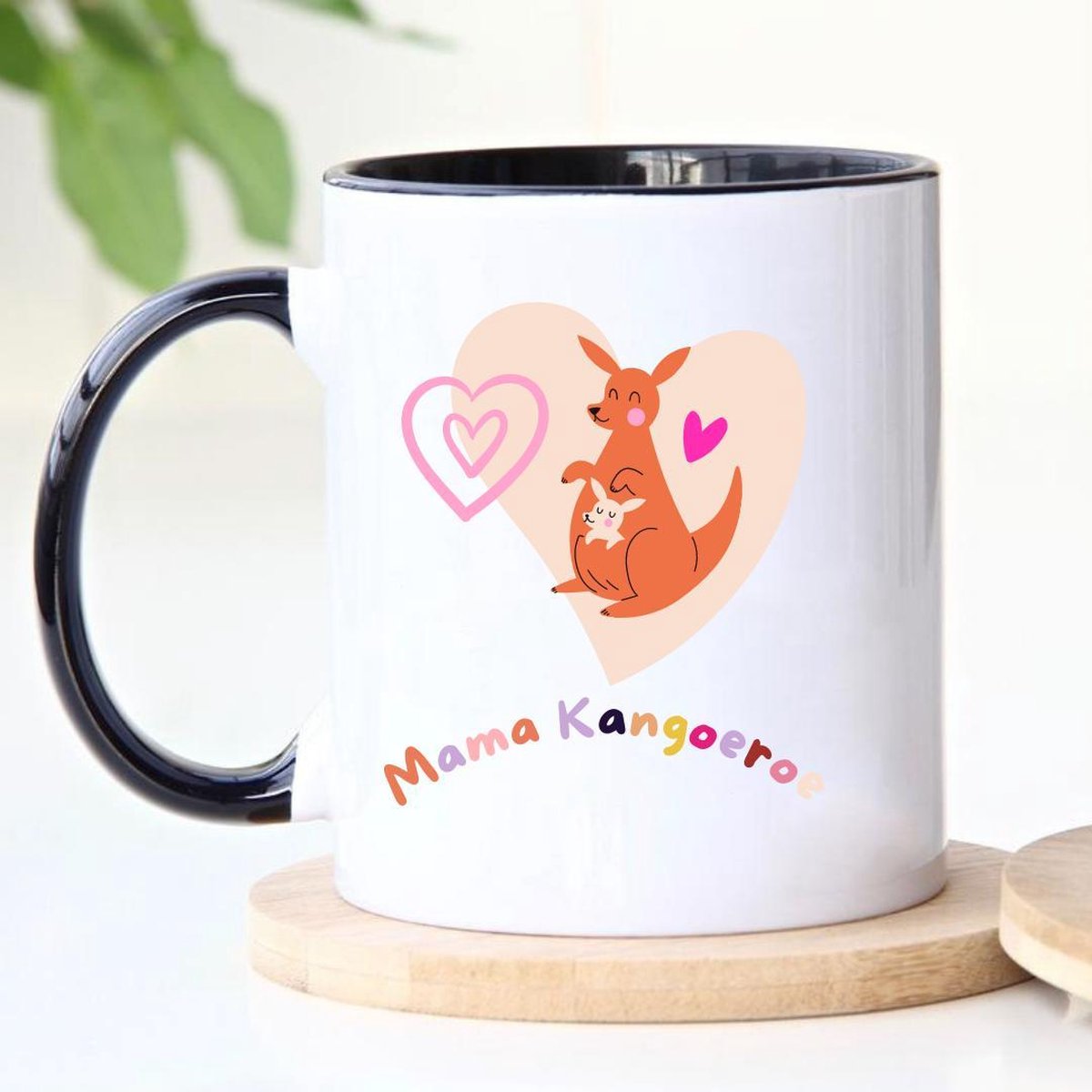 Prikky- Mok- Mama Kangoeroe -Best Mom Ever- Cadeautje voor Mama