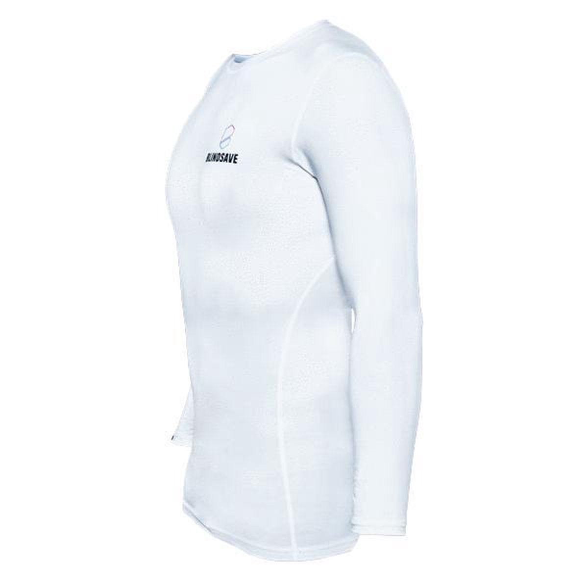 BLINDSAVE Compressie Shirt - Wit - Lange mouwen - 2XL