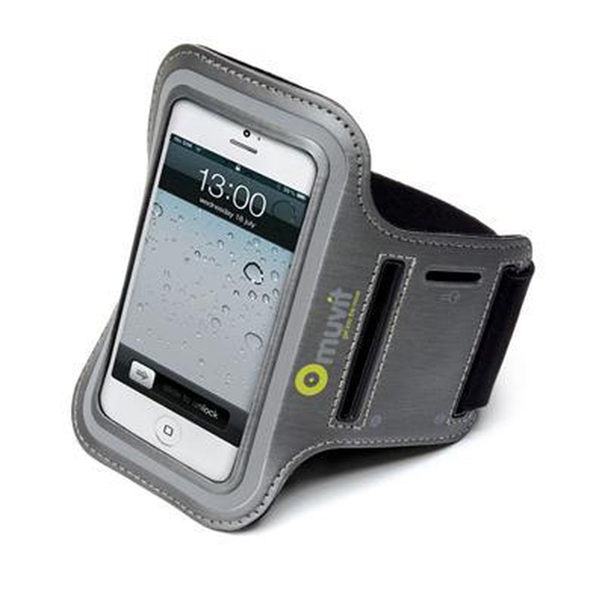 Muvit - sportarmband iPhone 5 en XL smartphones - grijs