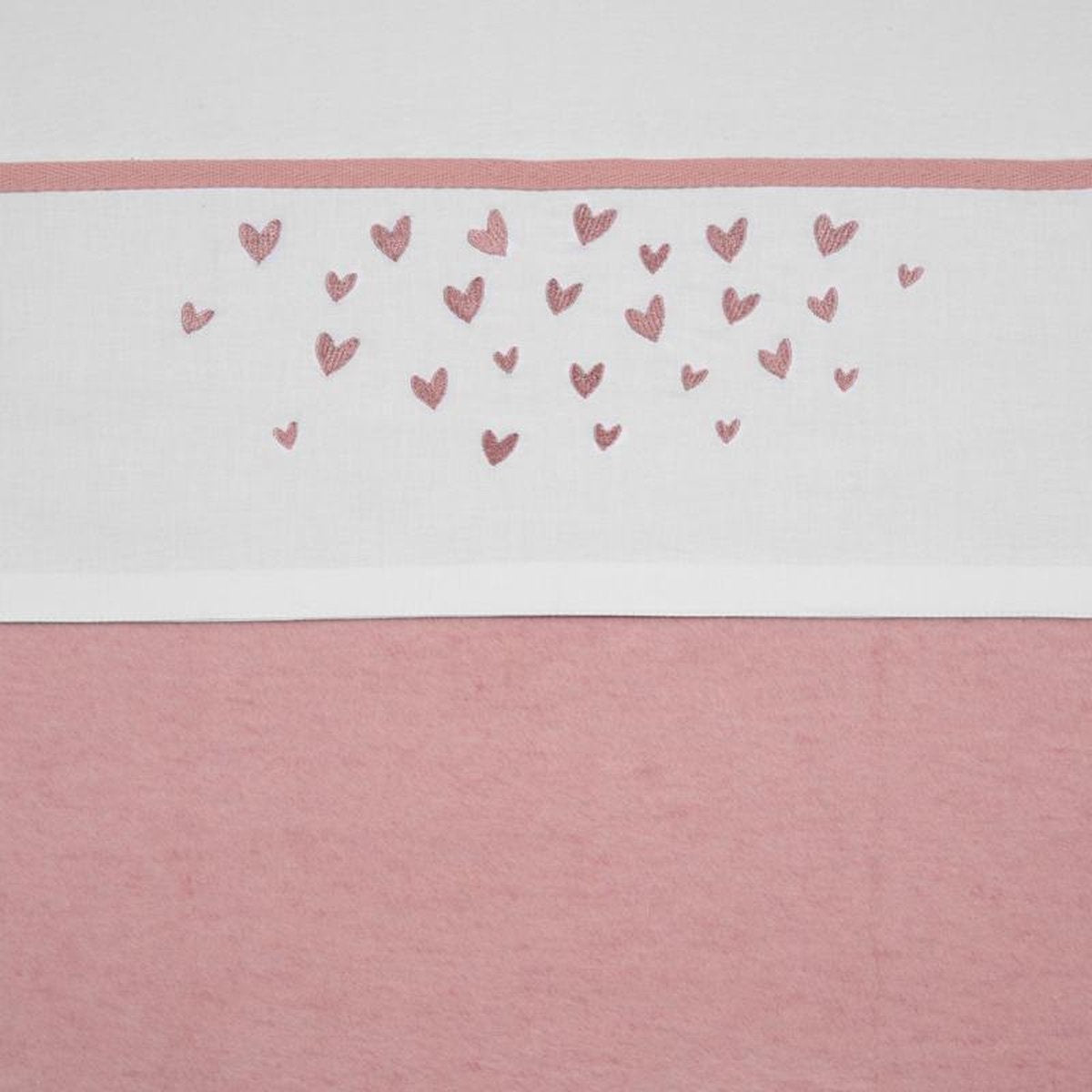 MEYCO | Ledikantlaken | Hearts | Oudroze | 100% Katoen | 100 x 150 cm