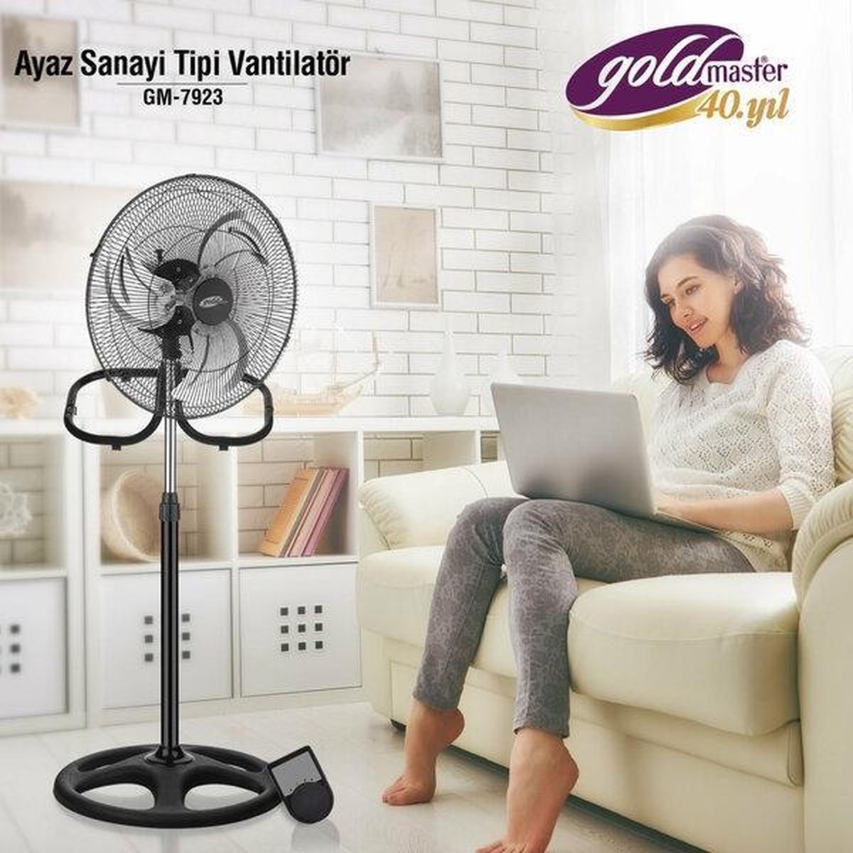 GoldMaster GM-7923 ventilator Huishoudelijke ventilator met bladen Blauw