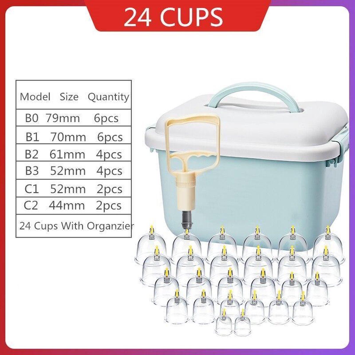 Cupping set | 24-delig | Able & Borret