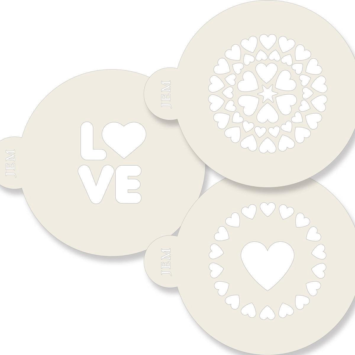 JEM Stencil - Love - pk/3