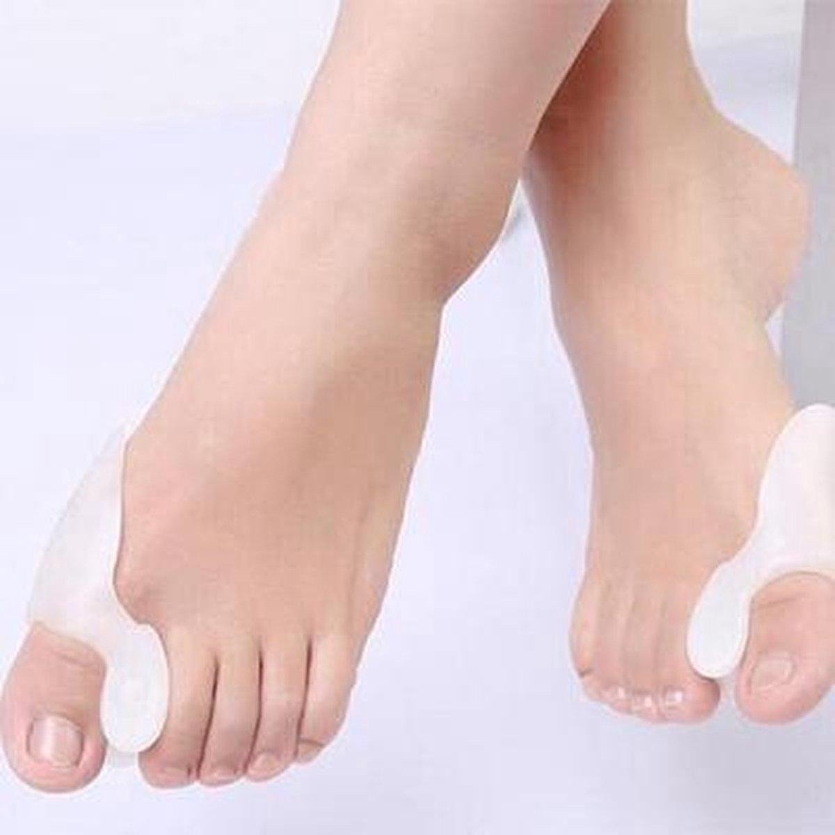 Doodadeals® Hallux Valgus Grote Teencorrector – Hallux Valgus Beschermer – Siliconen Teenspreider – 2x 2 stuks