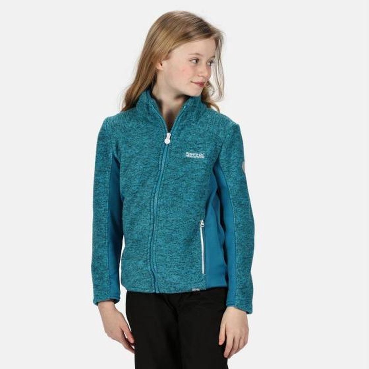 Highton Winter gemêleerde fleece met rits over de volle lengte van Regatta voor kinderen