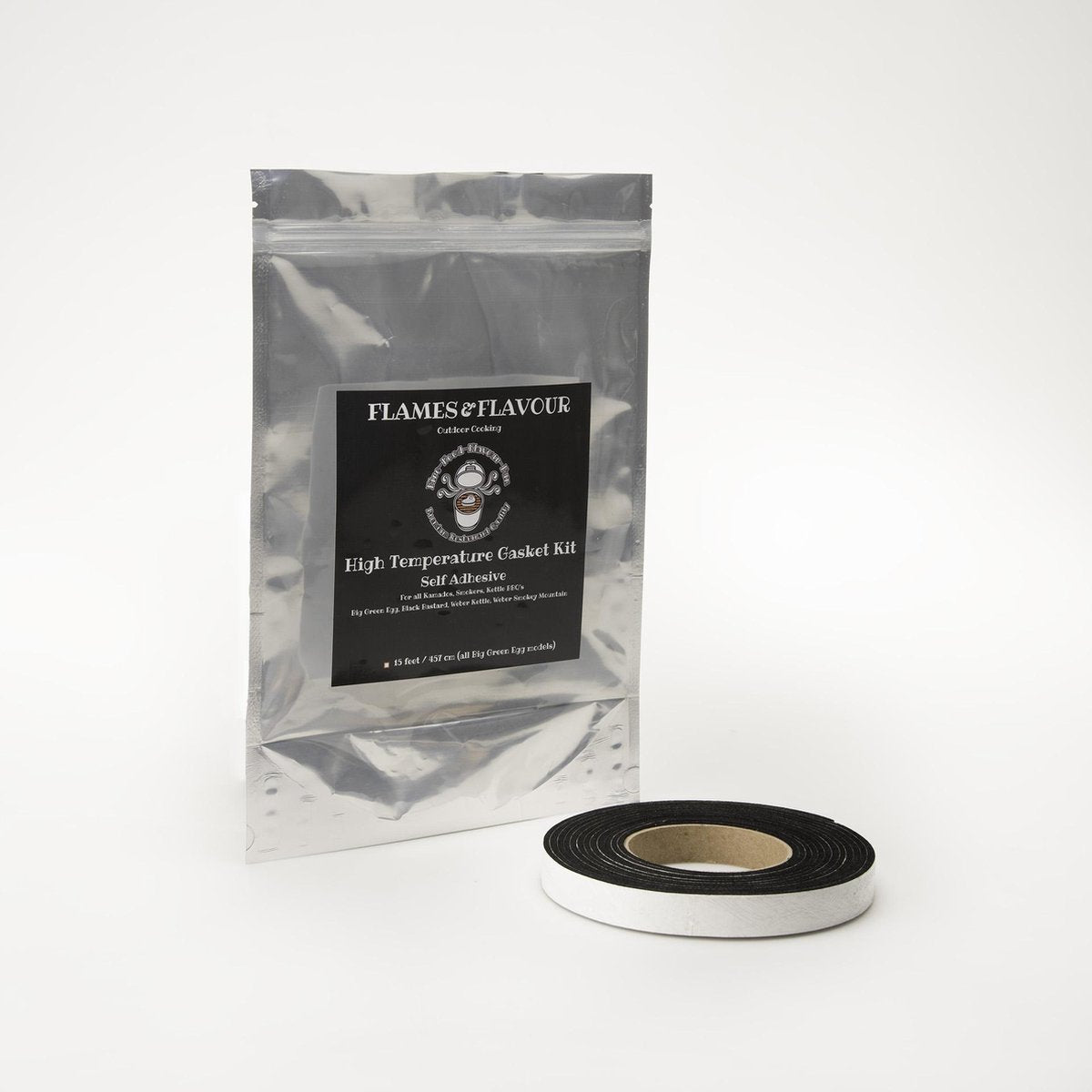 Zwart Vervangings Vilt voor Kamado's zoals Bastard van Flames & Flavour