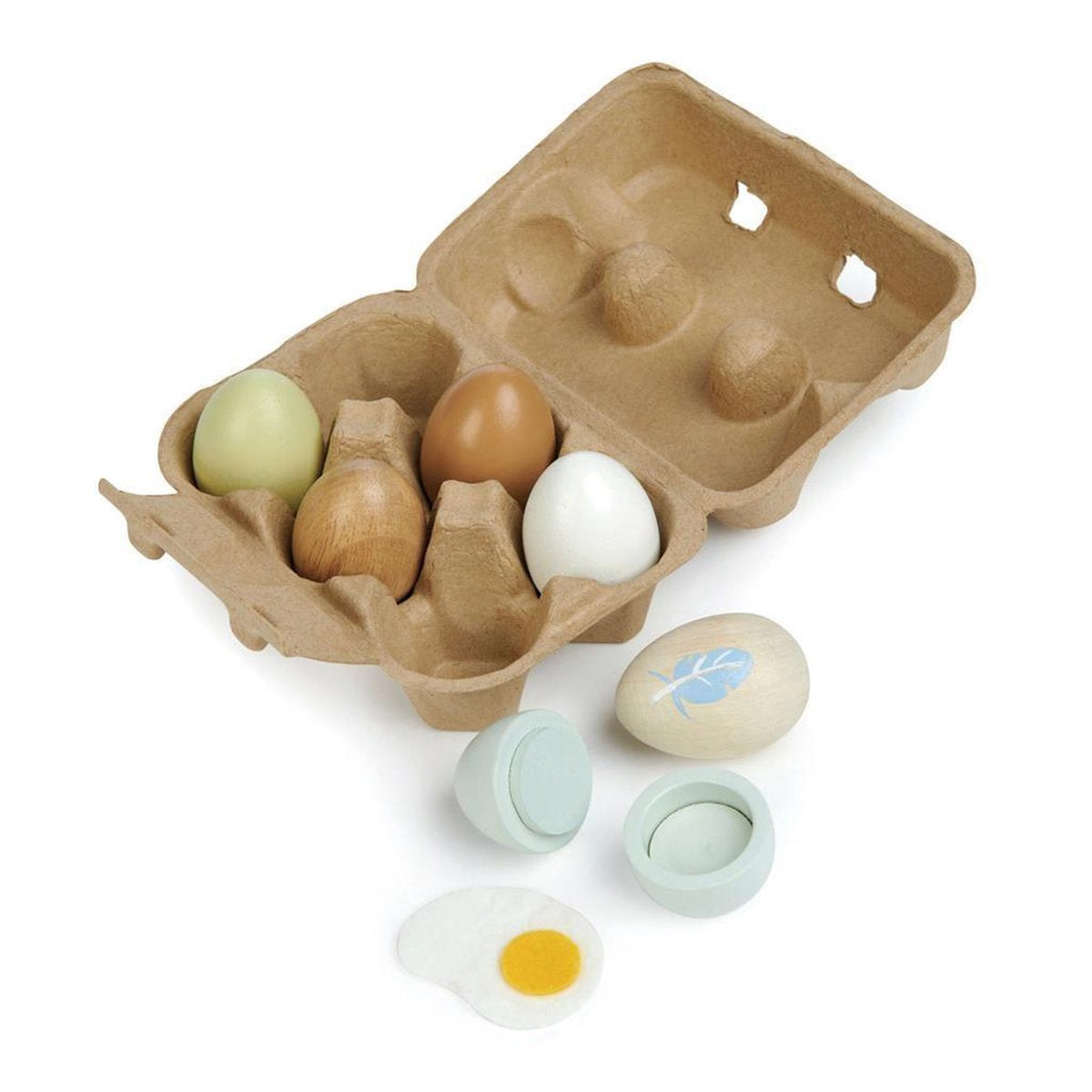 Tender Toys Eierdoosje Met 6 Eieren Junior 7-delig
