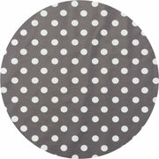 MixMamas Rond Tafelzeil - Ø 140 cm - Grote Stip - Grijs/Wit
