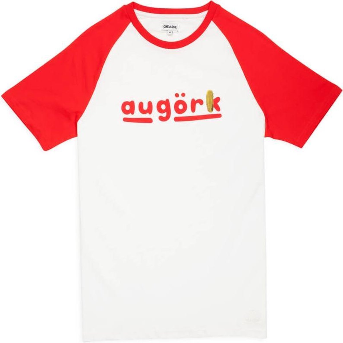 AU GORK WIT/RODE RAGLAN T-SHIRT