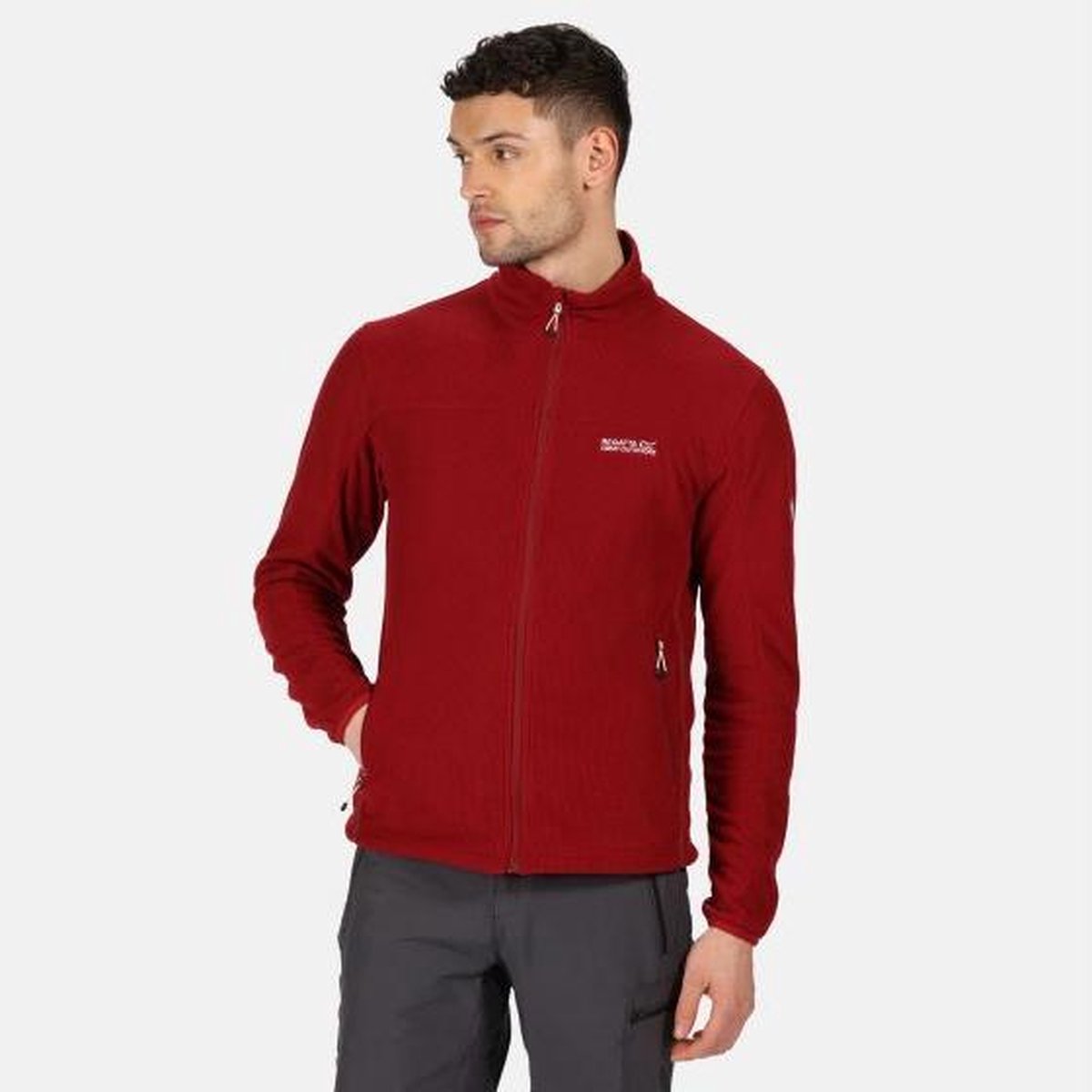 Stanner Lichtgewichte Fleece met rasterpatroon en rits over de volle lengte van Regatta voor Heren