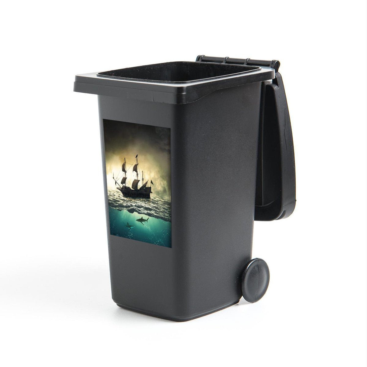 Container sticker Boot - Haai - Zee - 40x60 cm - Kliko sticker